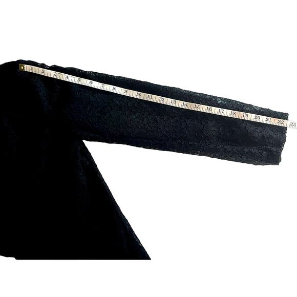 LC Laura Conrad Black Lace Blazer. Long Sleeve. Size 8 - Picture 6 of 7